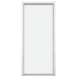 Utility Flush Classic Primed Steel Prehung Front Door with Brickmould