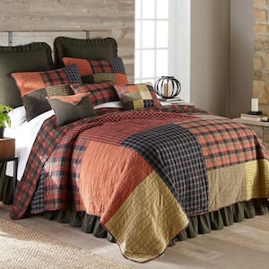 Donna Sharp Woodland Square Collection Geometric 125-Thread Count Cotton Quilt