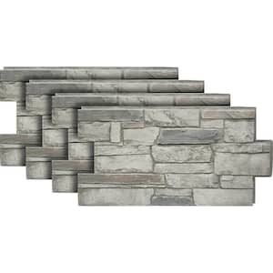 Gray in Faux Stone Siding