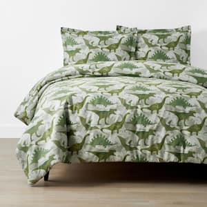 Company Kids Dino World Organic Cotton Percale Duvet Cover Set