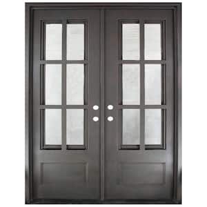 Clear Glass in Iron Doors With Glass
