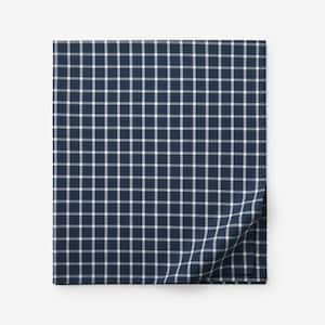 Company Cotton Windowpane Yard-Dyed Percale Flat Sheet