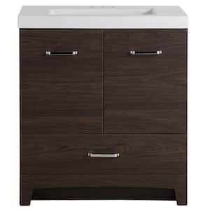 Brown - 30 Inch Vanities - Bathroom Vanities with Tops - Bathroom ...
