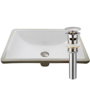 Rectangular in Undermount Bathroom Sinks