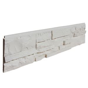 White in Stone Veneer Siding