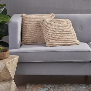 Farlie Solid Cotton 17.25 in. x 6 in. Throw Pillow (Set of 2)