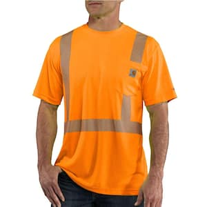 Personal Protective Brite Orange Polyester Short-Sleeve T-Shirt