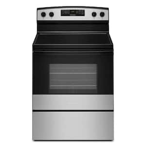 Range Size (Width): 30 in. in Single Oven Electric Ranges