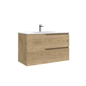 Single Sink in Bathroom Vanities with Tops