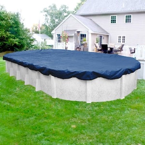Pro-Select Oval Blue Solid Above Ground Winter Pool Cover