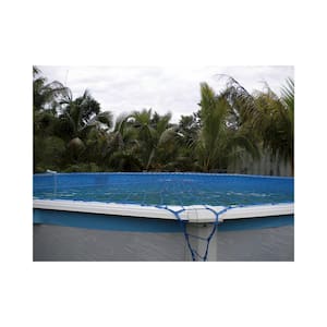 Pool Mate Special Deluxe 5-Year 24 ft. Round Blue/Silver Solar Above Ground  Pool Cover 24S-8SB BOX - The Home Depot