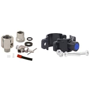Brand/Model Compatibility: APEC Water Systems Drain Saddle Valve used with reverse osmosis (RO) systems Fits standard 1-1/4" to 1-1/2" diameter pipes. APEC Water Systems Feed Water Adapter used with reverse osmosis (RO) systems Fits standard 1/2" or 3/8" faucet pipes.