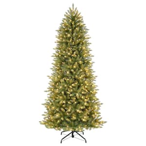 Artificial Tree Size (ft.): 7.5 ft in Pre-Lit Christmas Trees