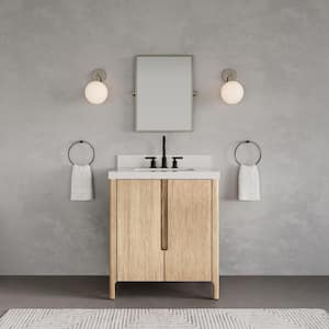 Solid Wood in Bathroom Vanities with Tops