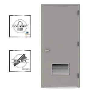Non-Firerated Louver Steel Prehung Commercial Door with Welded Frame