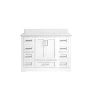 Popular Vanity Widths: 48 Inch Vanities in Bathroom Vanities with Tops