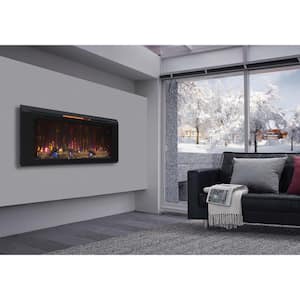 Remote Control in Wall Mounted Electric Fireplaces