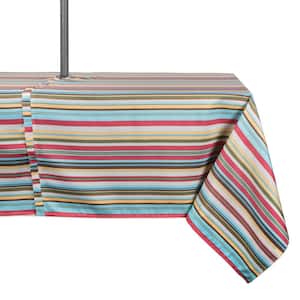 Outdoor 60 in. x 120 in. Polyester with Zipper Tablecloth