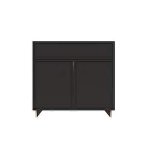 Black in Assembled Kitchen Cabinets