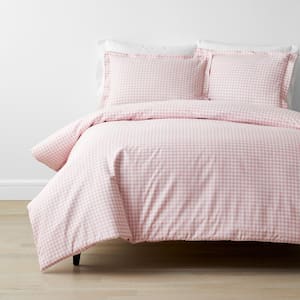 Company Kids™ Gingham Organic Cotton Percale Duvet Cover Set