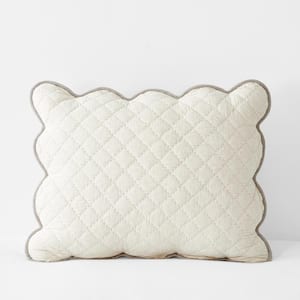 Company Cotton Giulietta Scallop Cotton Quilted Sham