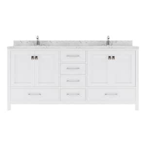 Double Sink in Bathroom Vanities with Tops