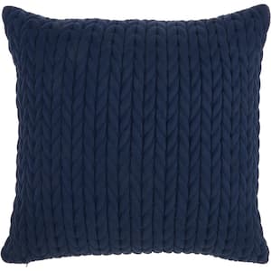 Life Styles Quilted Chevron Polyester Suede Throw Pillow