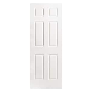 Textured 6-Panel Hollow Core Primed Composite Single Prehung Interior Door