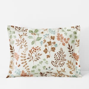 Company Cotton Autumus Leaf Multi Cotton Percale Sham