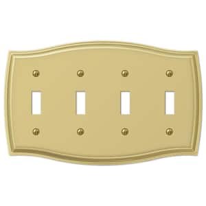 Brass in Toggle Light Switch Plates