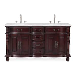 Double Sink in Bathroom Vanities with Tops