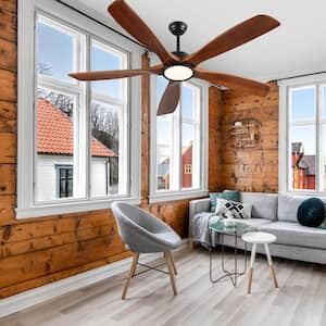 Number of Blades: 5 in Ceiling Fans With Lights