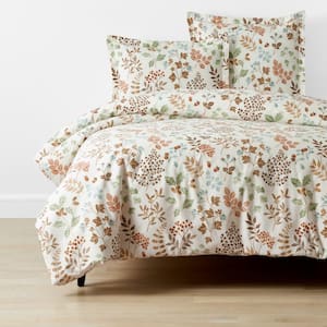 Company Cotton Autumus Leaf Percale Duvet Cover