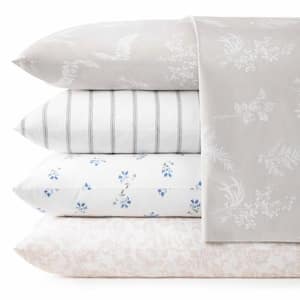 Sketchy Ditsy Floral 200-Thread Count Cotton Sheet Set