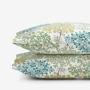 Company Cotton Trees In Bloom Floral Cotton Percale Standard Pillowcase