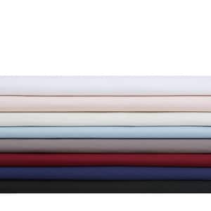 Solid Cotton Percale Solid 200-Thread Count Cotton Sheet Set
