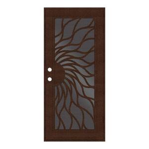 Sunfire Copperclad Surface Mount Aluminum Security Door with Perforated Aluminum Screen