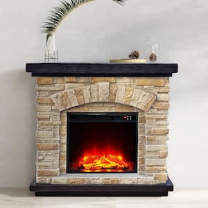 Mantel in Freestanding Electric Fireplaces