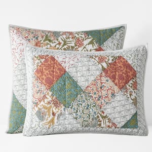 Clara Handcrafted Quilted Multi Cotton Sham