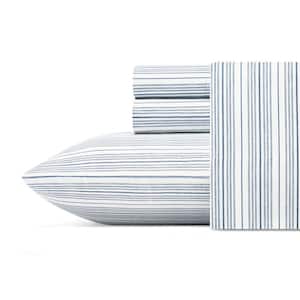 Beaux Stripe Striped 200-Thread Count Cotton Sheet Set