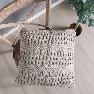 Crochet 18 in. x 18 in. Throw Pillow