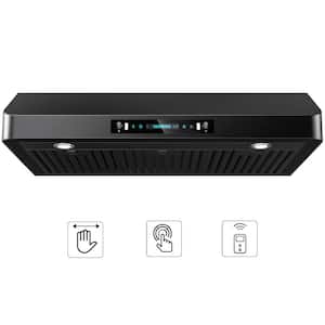 Black Stainless Steel in Under Cabinet Range Hoods