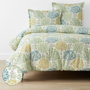 Company Cotton Trees In Bloom Floral Cotton Percale Comforter