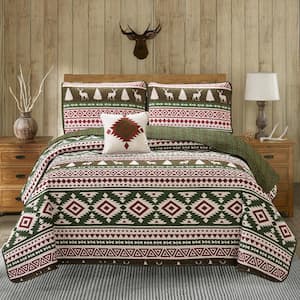 Deer Forest Graphic Polyester Quilt