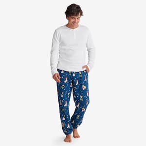 Company Cotton Family Flannel Men's Henley Pajamas Set