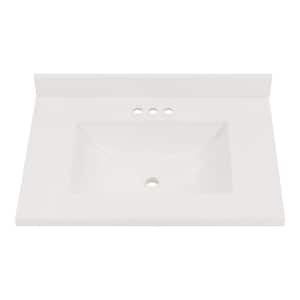 Faucet Hole Spacing (in.): 4 in. Faucet Hole Spacing