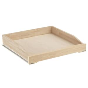 Wood in Pull Out Cabinet Drawers