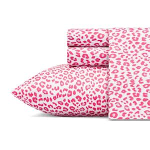 Betseys Leopard Graphic Microfiber Sheet Set