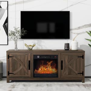 Brown in Fireplace TV Stands