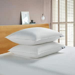 Serta 233 Thread Count Back Sleeper White Goose Feather and White Goose Down Fiber Bed Pillow